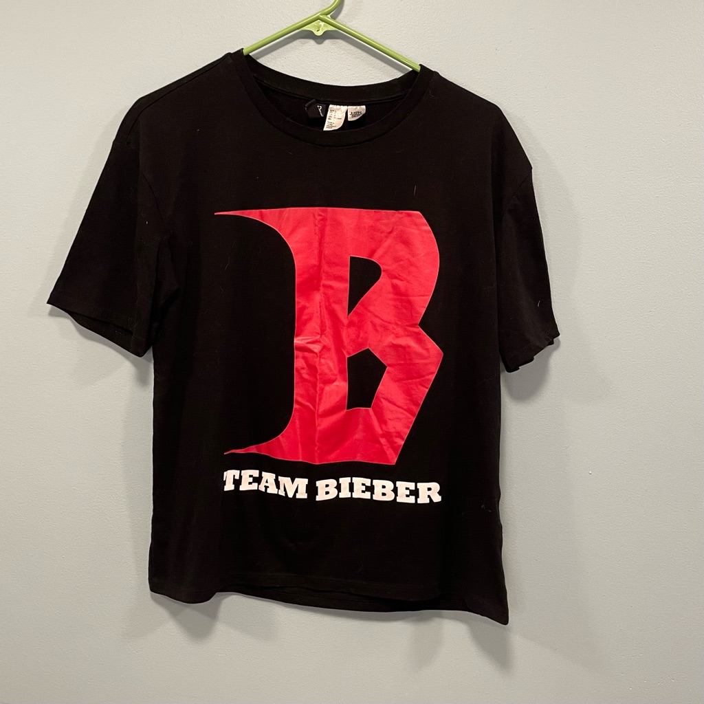 Justin Bieber Concer T Shirt Black Justin Bieber Team Bieber 2017 Stadium Tour